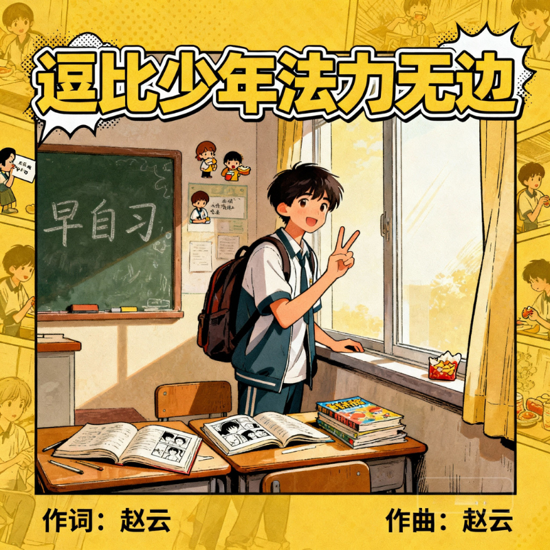 《逗比少年法力无边》单曲海报
